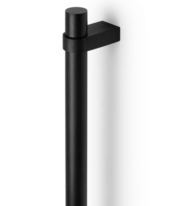 Maner lung pentru mobila Nobb, finisaj negru periat, L:1108 mm [2]