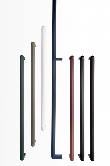 Maner lung pentru mobila Riss Big, finisaj negru mat, L:982 mm [4]