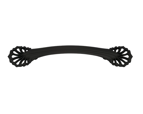 Maner pentru mobila Alia, finisaj negru mat CB, 128 mm [2]