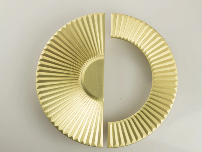 Maner pentru mobila Alper, finisaj alama satin CB, 128 mm [3]