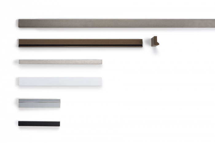Maner pentru mobila Angle, finisaj anodizat mat, L 150 mm [5]