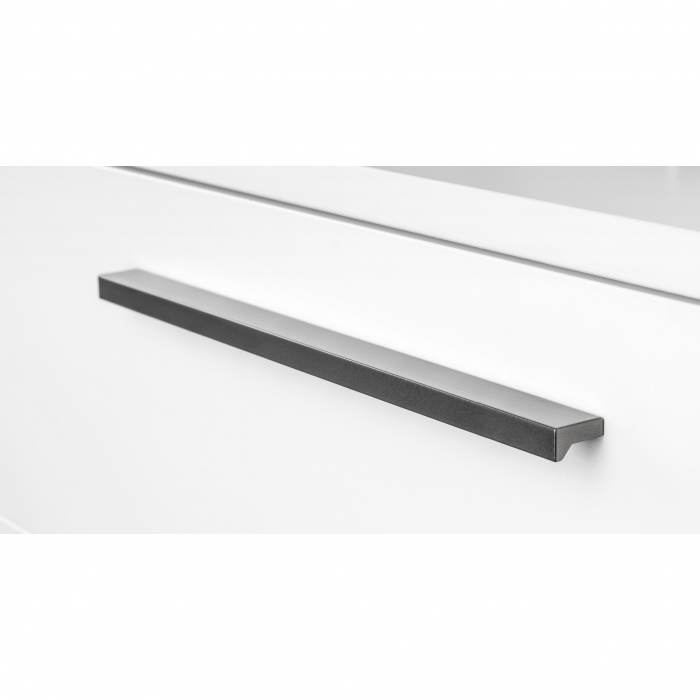 Maner pentru mobila Angle, finisaj gri metalizat, L 1480 mm [2]