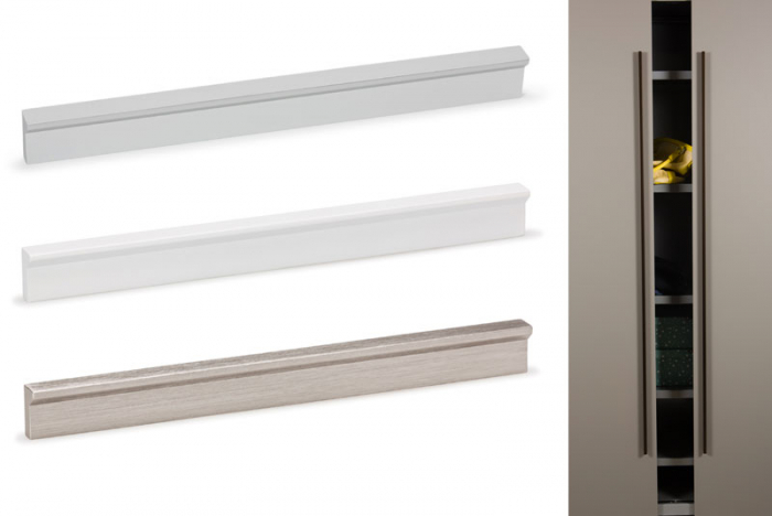 Maner pentru mobila Angle, finisaj maro metalizat, L 1480 mm [4]