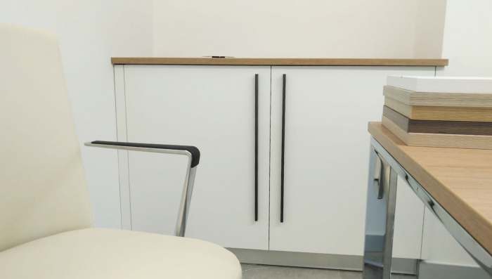 Maner pentru mobila Angle, finisaj negru mat, L 1480 mm [2]