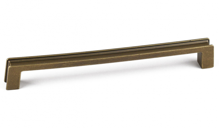 Maner pentru mobila Aron, finisaj alama antichizata CB, 192 mm [1]