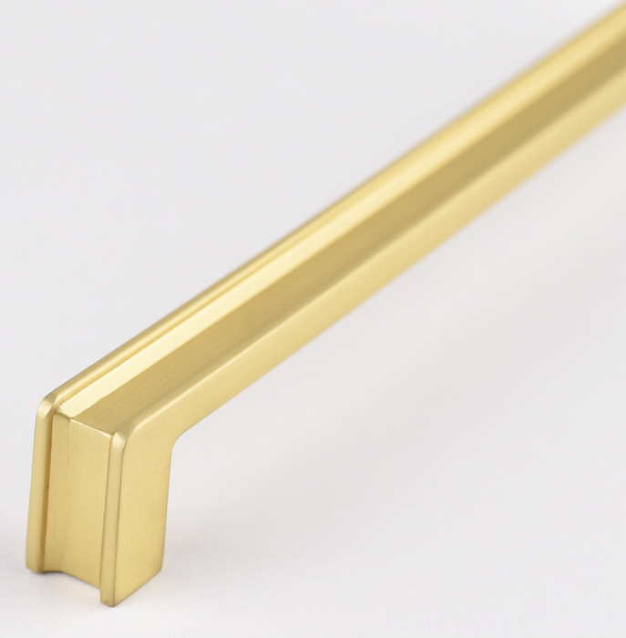 Maner pentru mobila Aron, finisaj alama satin CB, 192 mm [2]