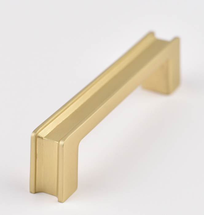 Maner pentru mobila Aron, finisaj alama satin CB, 96 mm [3]