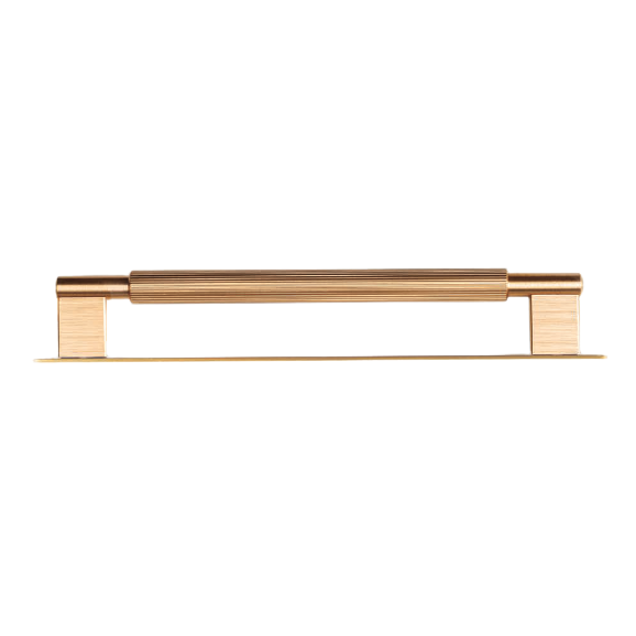 Maner pentru mobila Arpa Plate, finisaj alama intunecata periata, L 230 mm [5]