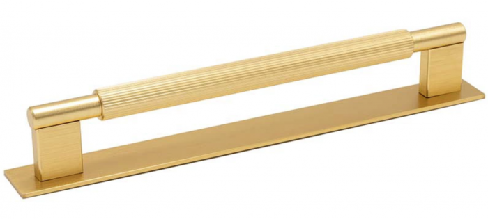 Maner pentru mobila Arpa Plate, finisaj alama intunecata periata, L 230 mm [7]