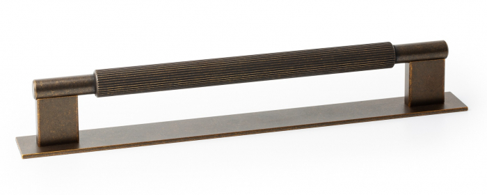 Maner pentru mobila Arpa Plate, finisaj alama rustica, L:230 mm [5]