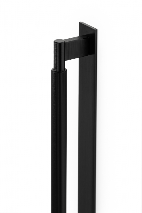 Maner pentru mobila Arpa Plate, finisaj negru periat, L 1216 mm [2]