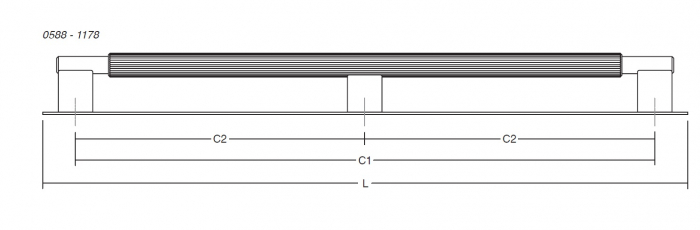 Maner pentru mobila Arpa Plate, finisaj otel inoxidabil, L 1216 mm [4]