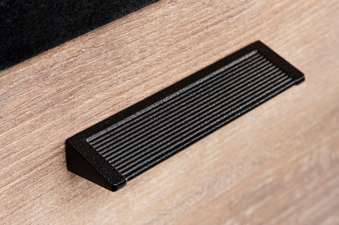 Maner pentru mobila Backk, finisaj negru texturat, L:212 mm [4]
