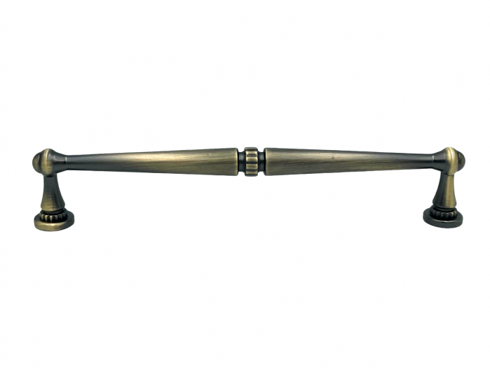 Maner pentru mobila Baroc, finisaj alama antichizata periata, L:175 mm [2]