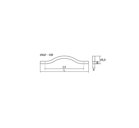 Maner pentru mobila Brave, finisaj gri metalizat, L:160 mm [2]