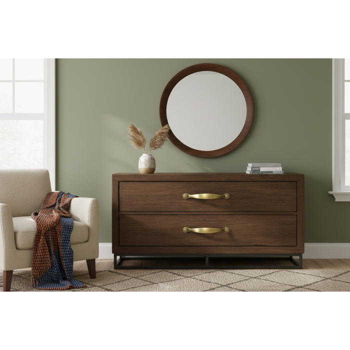 Maner pentru mobila Calisto, finisaj bronz antichizat, L:163 mm [4]