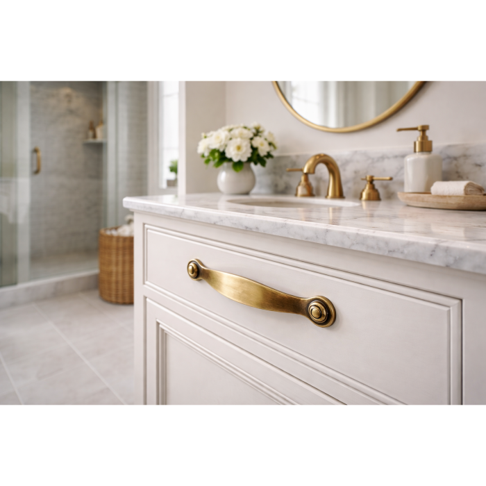 Maner pentru mobila Calisto, finisaj bronz antichizat, L:163 mm [3]