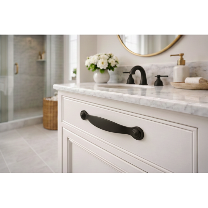 Maner pentru mobila Calisto, finisaj negru mat, L:163 mm [3]