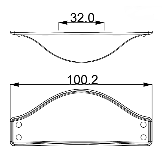 Maner pentru mobila Calypso, finisaj alama satin CB, 32 mm [7]