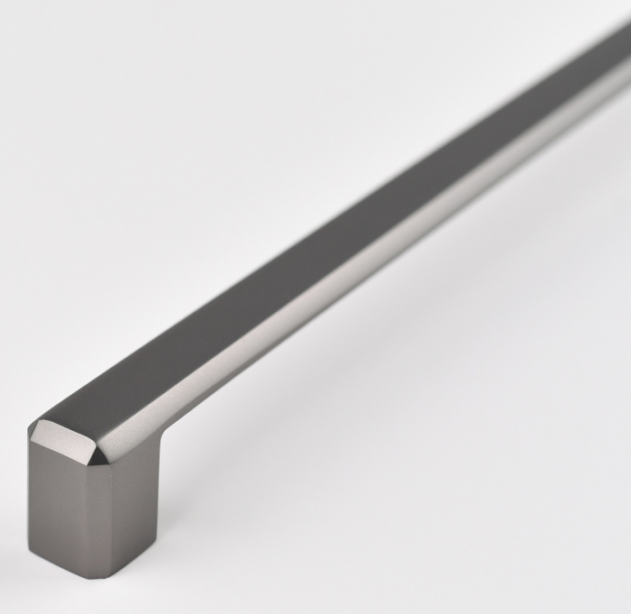 Maner pentru mobila Carli, finisaj negru gun metal CB, 320 mm [3]