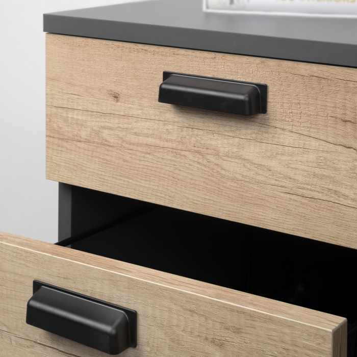 Maner pentru mobila Casablanca 9357914, finisaj negru mat, L:116 mm [2]