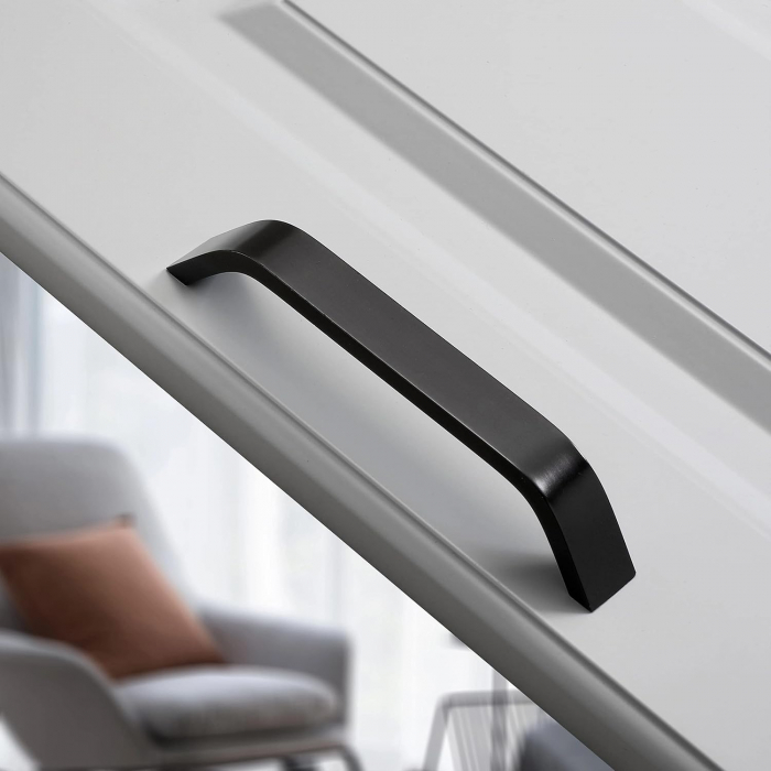 Maner pentru mobila Clarion, finisaj negru mat, L:142 mm [2]