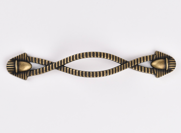 Maner pentru mobila Cleopatra, finisaj alama antichizata CB, 128 mm [2]