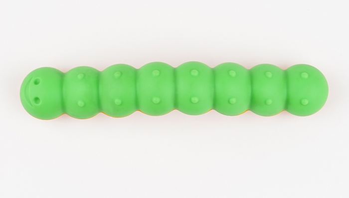 Maner pentru mobila copii Joy Omida, finisaj verde cu burtica portocalie CB, 128 mm [2]