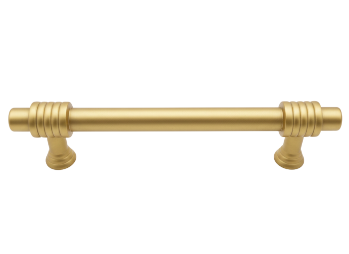 Maner pentru mobila Cruz, finisaj auriu mat, L:128 mm [2]