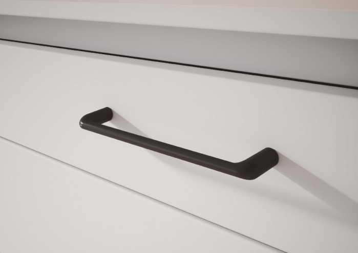 Maner pentru mobila Delgot, finisaj negru grafit, L:138 mm [3]