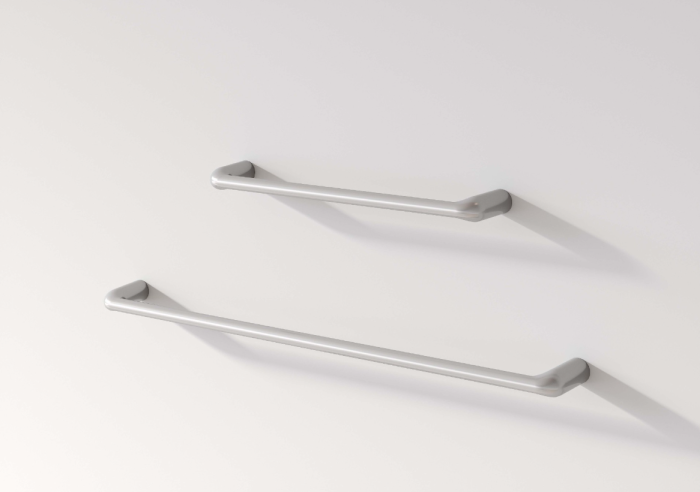 Maner pentru mobila Delgot, finisaj nichel satin, L:234 mm [3]