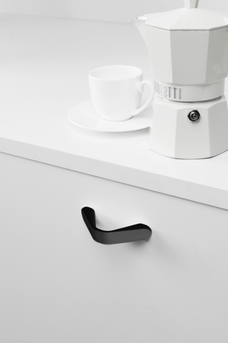 Maner pentru mobila Dropp, finisaj negru mat, L:84 mm [3]