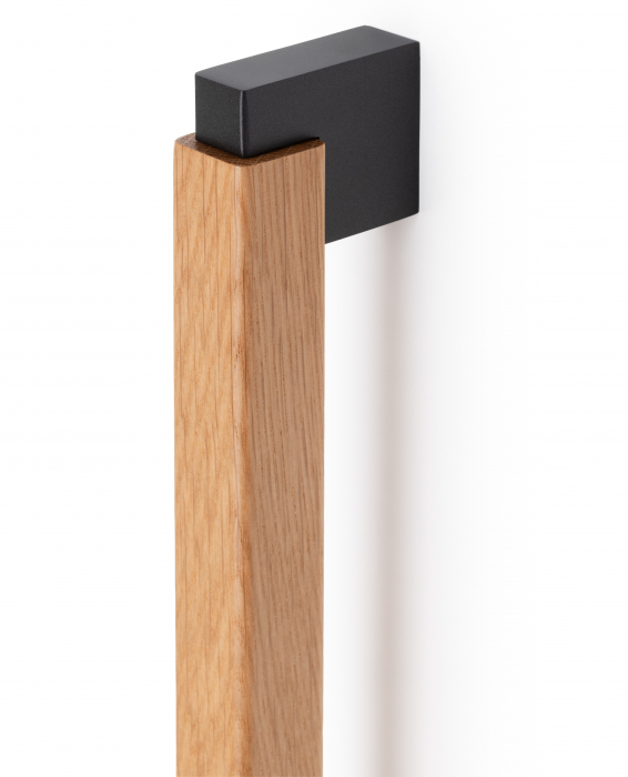 Maner pentru mobila Duo Big, finisaj gri lava / stejar, L:536 mm [2]