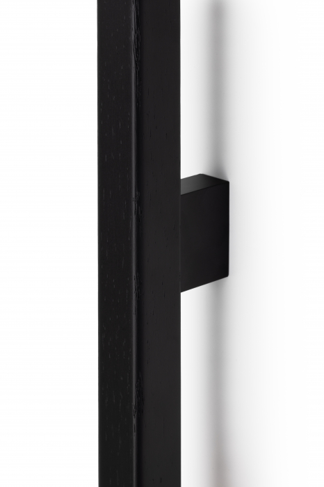 Maner lung pentru mobila Duo Big, finisaj negru mat lacuit, L:1016 mm [3]
