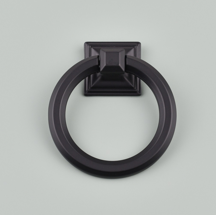 Maner pentru mobila Enzo Square, finisaj negru mat CB, Ø 75 mm [5]