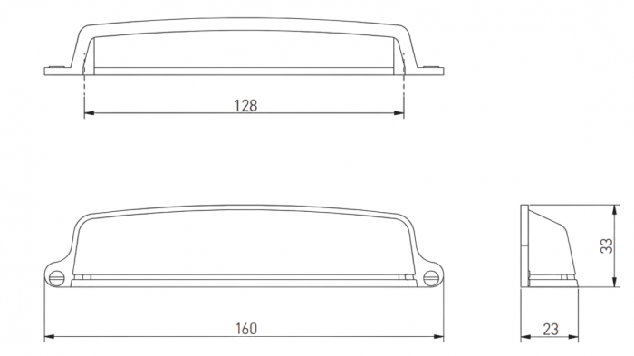 Maner pentru mobila Ever, finisaj sampanie GT, L:160 mm [8]