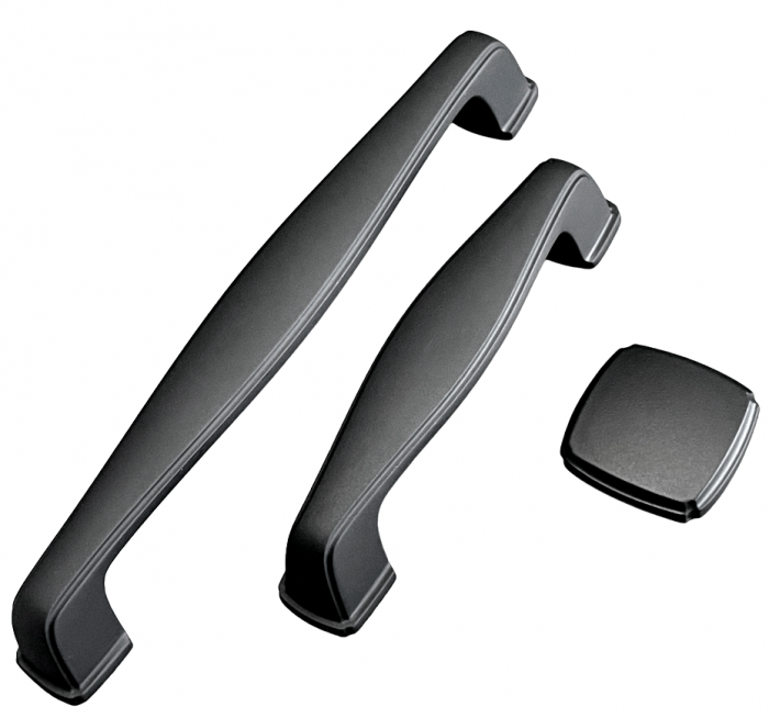 Maner pentru mobila Ferdi, finisaj negru mat CB, 160 mm [4]