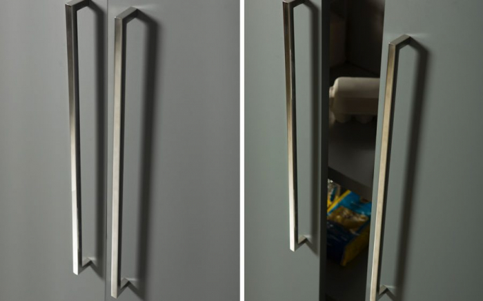Maner pentru mobila Ferri, finisaj otel inoxidabil lustruit, L:140 mm [3]