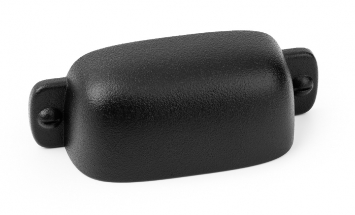 Maner pentru mobila Firm, finisaj negru texturat, L:93,8 mm [5]