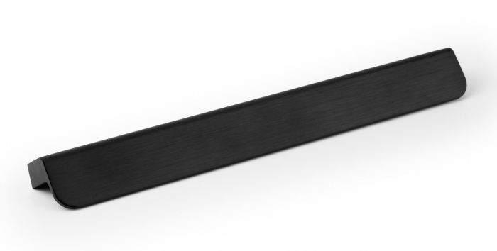Maner pentru mobila Flapp Aluminium, finisaj negru periat, L:200 mm [6]