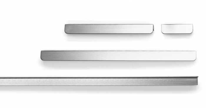 Maner pentru mobila Flapp Aluminium, finisaj otel inoxidabil, L:200 mm [3]