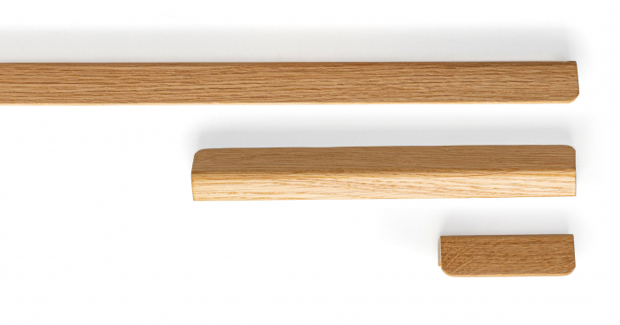 Maner pentru mobila Flapp Wood, finisaj stejar, L:1100 mm [8]