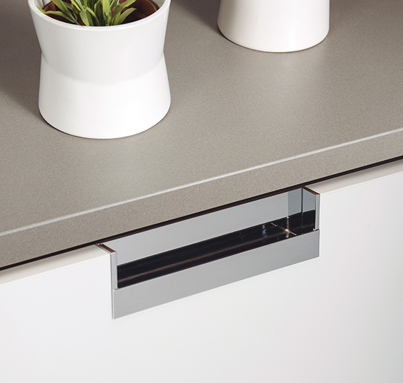 Maner pentru mobila Flat, finisaj crom lucios, L:174.8 mm [4]