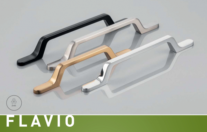 Maner pentru mobila Flavio, finisaj negru mat GT, L:161 mm [7]