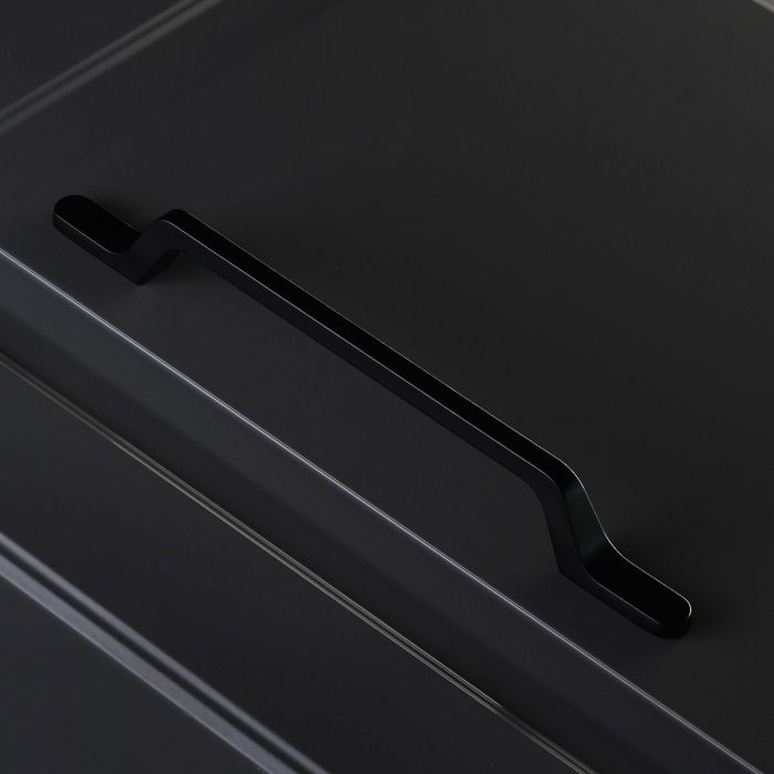 Maner pentru mobila Flavio, finisaj negru mat GT, L:193 mm [6]