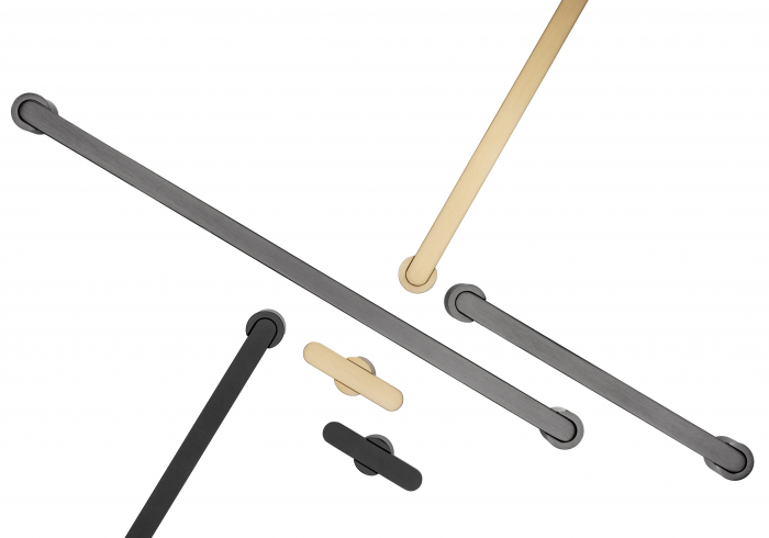 Maner pentru mobila Fusion, finisaj negru mat, L:180 mm [2]