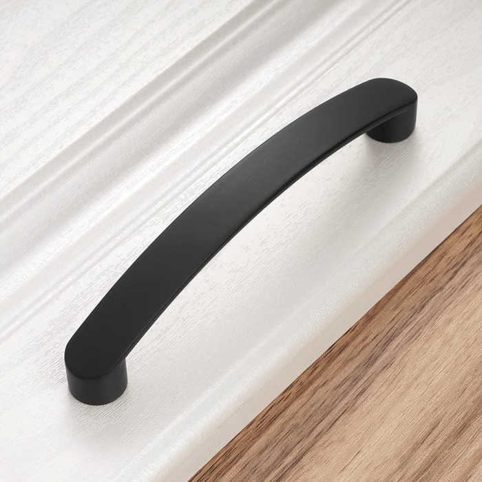 Maner pentru mobila Genua, finisaj negru mat GT, L:168 mm [2]