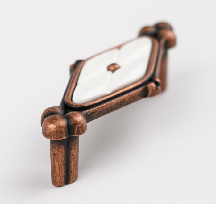Maner pentru mobila Grace, finisaj cupru antichizat CB, 64 mm [3]