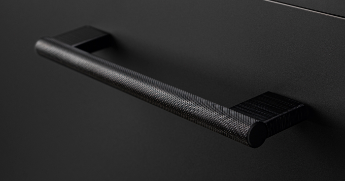 Maner pentru mobila Graf Big, finisaj negru periat, L:352 mm [3]