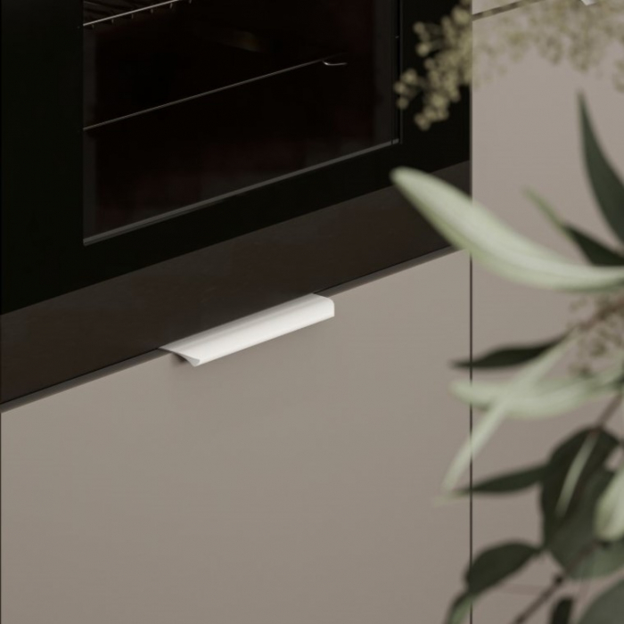 Maner pentru mobila Hexa GT, finisaj alb mat GT, L:150 mm [4]